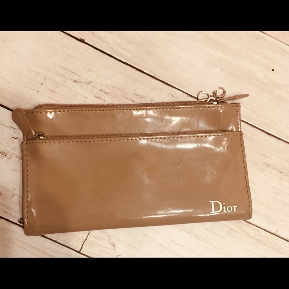 💯Dior Beauty Cosmetic CD Zip Closure Case